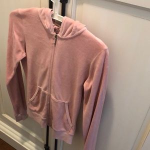 JUICY COUTURE Velour zip up hoodie